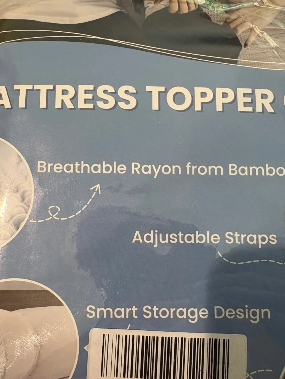 NEW Full Size Bamboo Mattress Topper Cover Fits 3